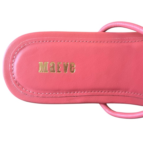 Maeve Anthropologie Pink Strappy Slide Flat Sandals Size 9 Summer NWOT Coastal - Picture 3 of 9